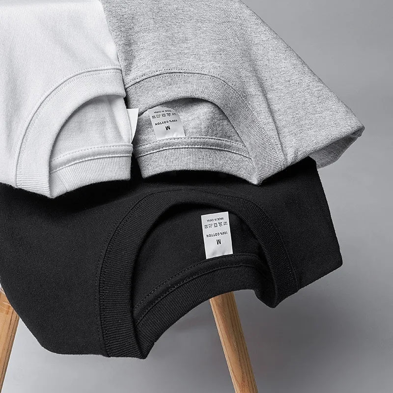 Cotton 100% Long-sleeved Men's T Shirt MRMT 2026 Brand New Round-collar Solid-color Men T-shirt for Male Tshirt Man Tops Tees