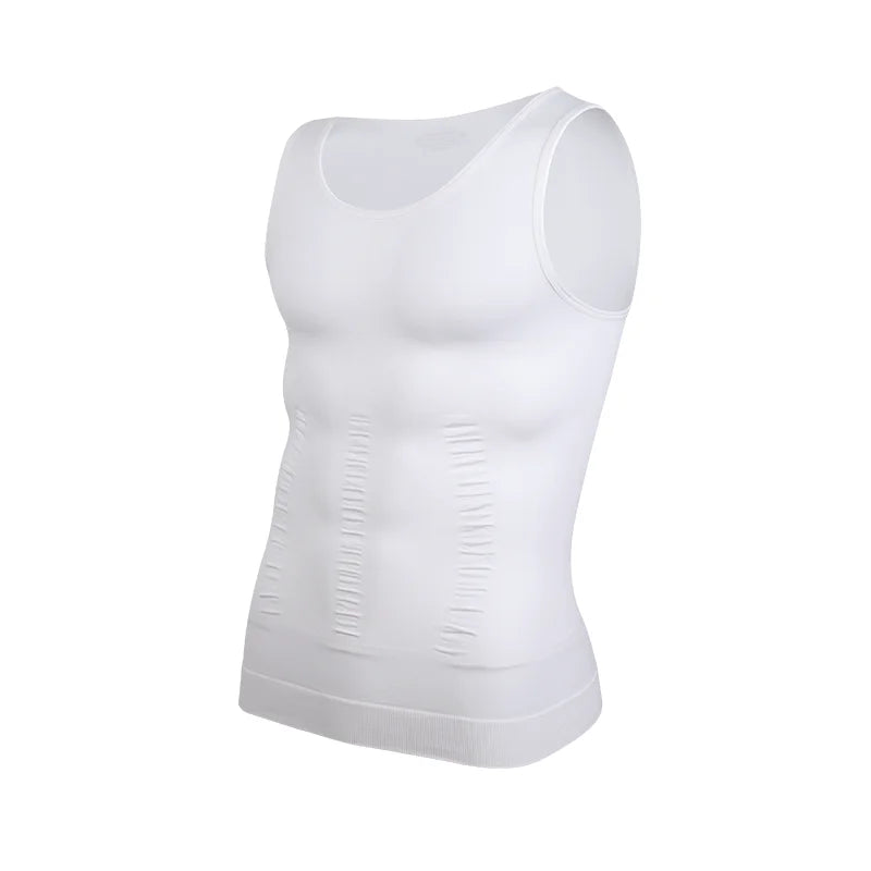 Men's Compression Body Shaper Vest Slimming Tank Top Waist Trainer Belly Control Undershirt Shapewear Sleeveless Soft Shirt
