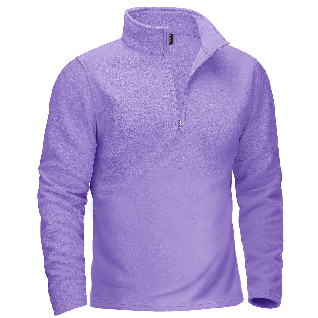 TACVASEN Quarter-Zip Pullover Tops Mens Turtleneck Fleece Sweatshirts Casual Warm Sweater Athletic Running Sports Hoodie Shirts