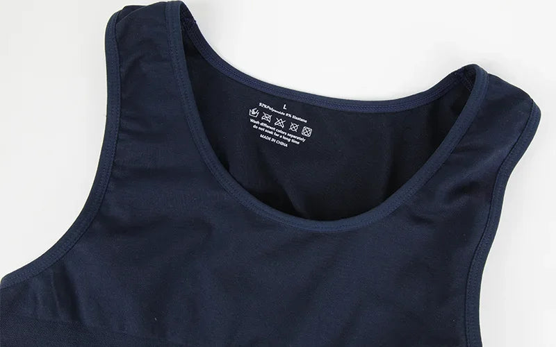 Men's Compression Body Shaper Vest Slimming Tank Top Waist Trainer Belly Control Undershirt Shapewear Sleeveless Soft Shirt