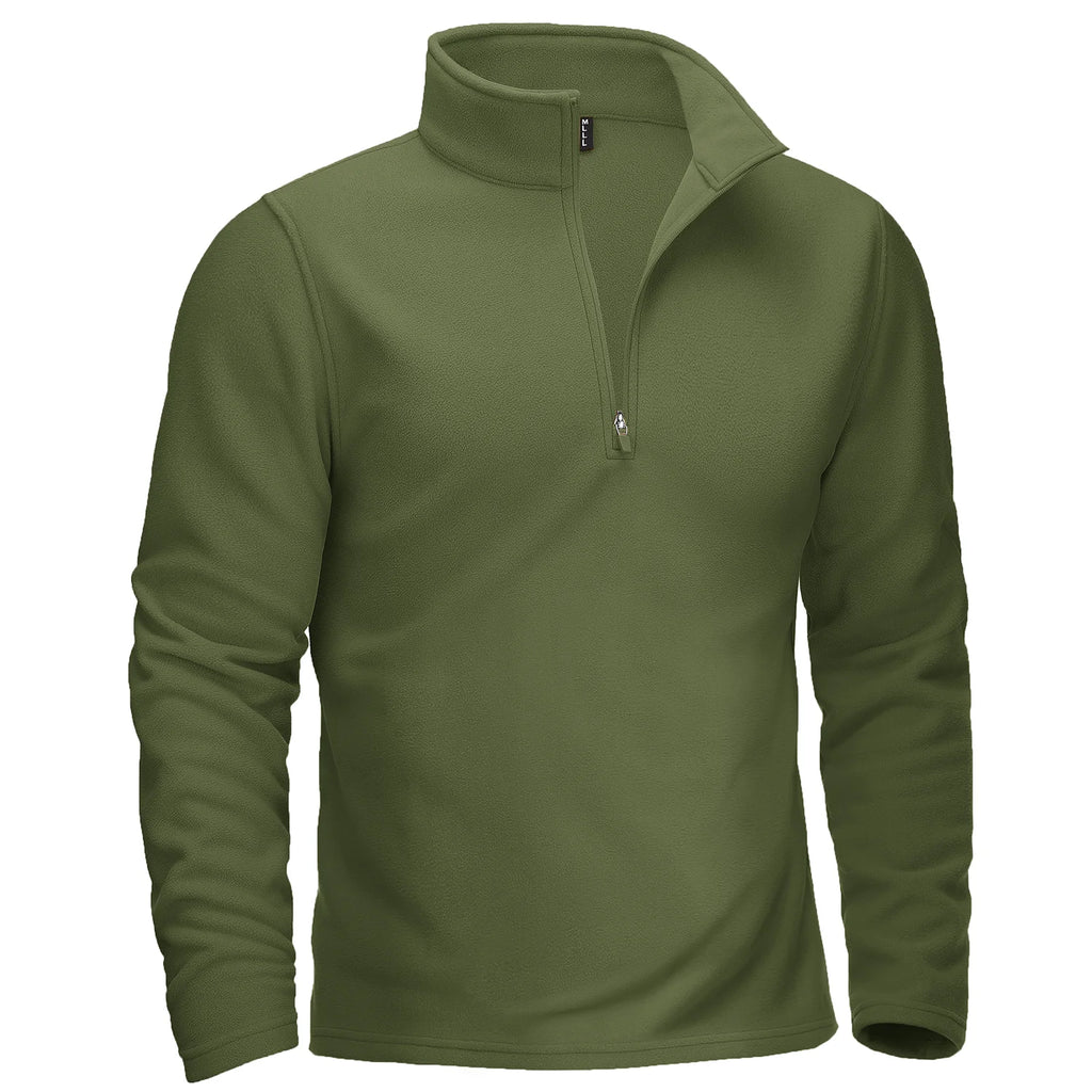 TACVASEN Quarter-Zip Pullover Tops Mens Turtleneck Fleece Sweatshirts Casual Warm Sweater Athletic Running Sports Hoodie Shirts