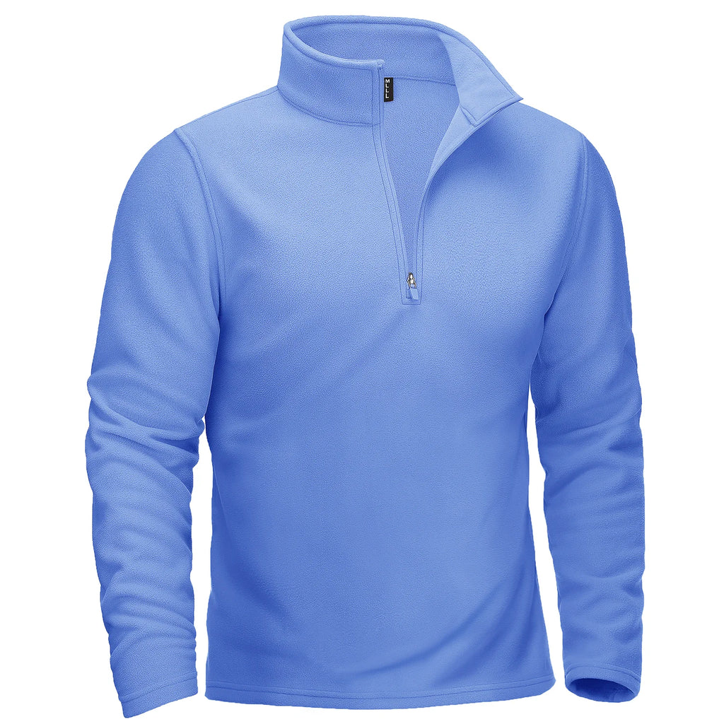 TACVASEN Quarter-Zip Pullover Tops Mens Turtleneck Fleece Sweatshirts Casual Warm Sweater Athletic Running Sports Hoodie Shirts