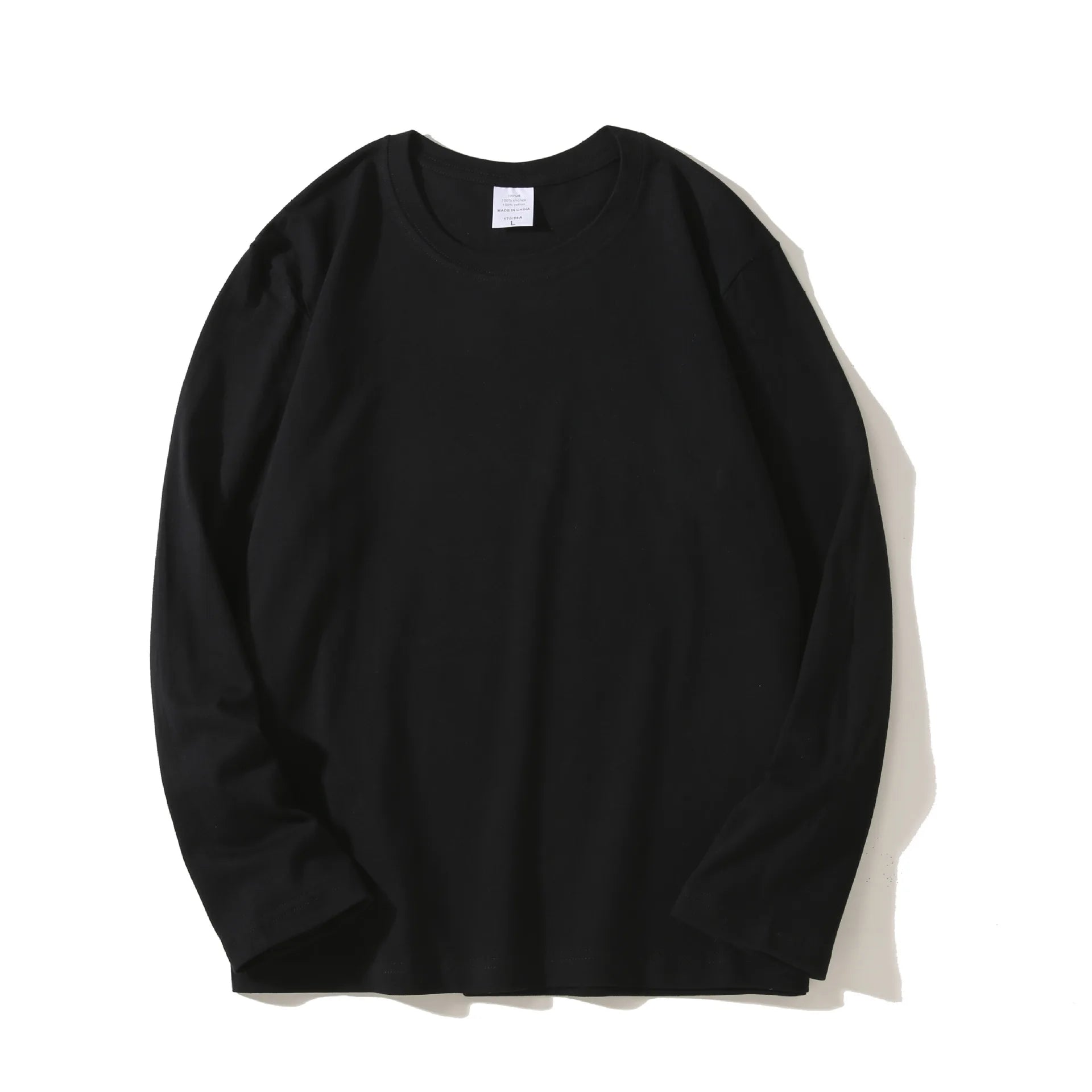 Cotton 100% Long-sleeved Men's T Shirt MRMT 2026 Brand New Round-collar Solid-color Men T-shirt for Male Tshirt Man Tops Tees