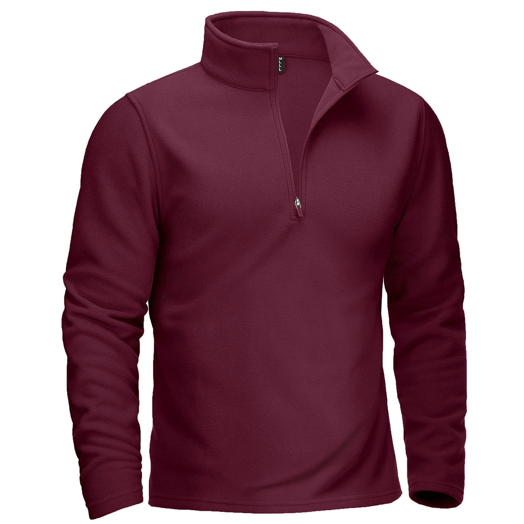 TACVASEN Quarter-Zip Pullover Tops Mens Turtleneck Fleece Sweatshirts Casual Warm Sweater Athletic Running Sports Hoodie Shirts