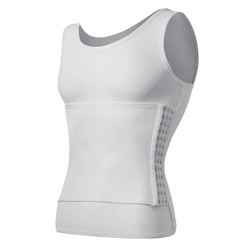 Compression Shirt Men Sleeveless Tummy Control Body Shaper Waist Trainer Belly Flat Abdomen Undershirt Tank Top Workout Shirt