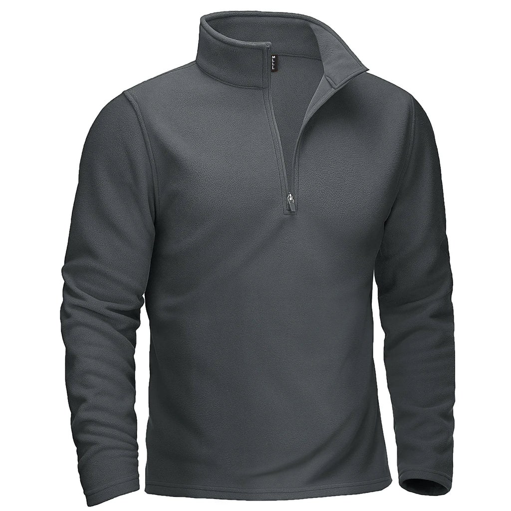 TACVASEN Quarter-Zip Pullover Tops Mens Turtleneck Fleece Sweatshirts Casual Warm Sweater Athletic Running Sports Hoodie Shirts