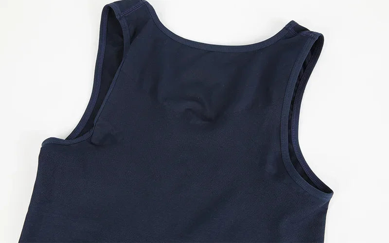 Men's Compression Body Shaper Vest Slimming Tank Top Waist Trainer Belly Control Undershirt Shapewear Sleeveless Soft Shirt