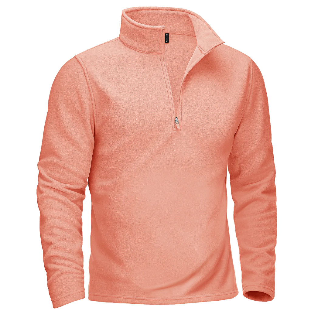 TACVASEN Quarter-Zip Pullover Tops Mens Turtleneck Fleece Sweatshirts Casual Warm Sweater Athletic Running Sports Hoodie Shirts